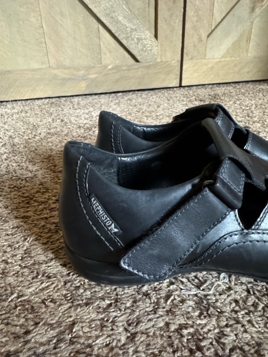 Mephisto Rafael black leather fisherman sandals Size 9.5 main image 7
